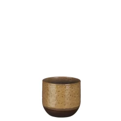 ohgreen Nora pot rond oker glaze - h15xd16cm