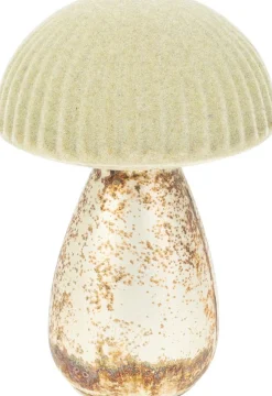 ohgreen Paddenstoel in glas beige 13cm