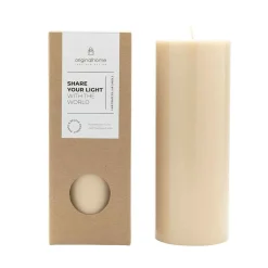 ohgreen Pillar kaars beige
