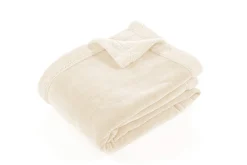 ohgreen Plaid/deken chenille - ivoor