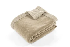 ohgreen Plaid/deken chenille - zand