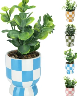ohgreen Plant in keramische pot 18cm - 4ass