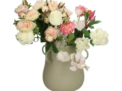 ohgreen Planter ijzer ivoor 32x32x26.5cm