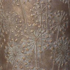 ohgreen Planter paardebloem beton goud 18x18x30cm