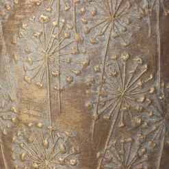 ohgreen Planter paardebloem beton goud 21x21x40cm