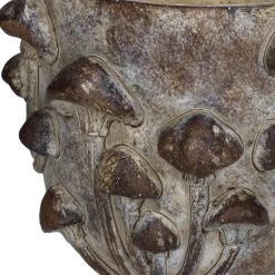 ohgreen Planter paddestoel beton bruin 18.5x18.5x14.5cm