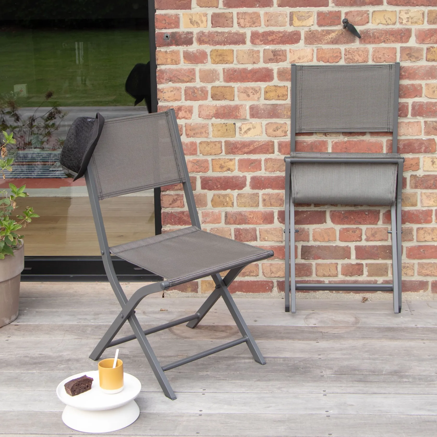 ohgreen Plooistoel Modulo grijs antraciet