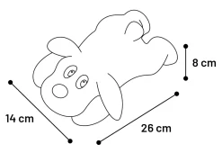 ohgreen Pluche hond stups geluid 30cm