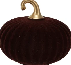 ohgreen Pompoen in glas bruin 12cm