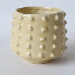ohgreen Pot dots geel glazed