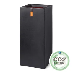 ohgreen Pot rechthoek 36x36x79 zwart