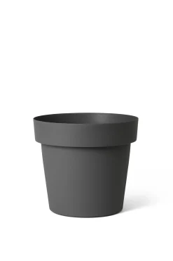 ohgreen Pot rond happy 25 cm antraciet