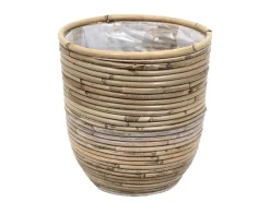 ohgreen Pot round balloon stripe d13h11cm