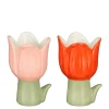 ohgreen Pot tulp rood - l8xb9xh13,5cm