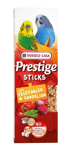 ohgreen Prestige sticks kleine parkieten met groenten & paardenbloem - 2 stuks 60g