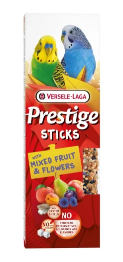 ohgreen Prestige sticks kleine parkieten met gemengd fruit & bloemen - 2 stuks 60g