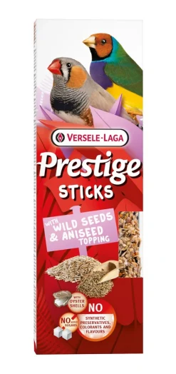 ohgreen Prestige sticks kleine zangvogels met wilde zaden & anijszaadtopping - 2 stuks 60g
