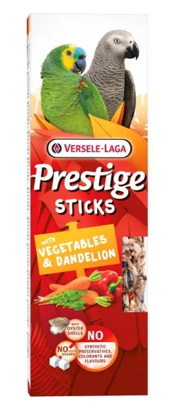 ohgreen Prestige sticks papegaaien met groenten & paardenbloem - 2 stuks 140g