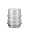 ohgreen Riga vaas glas parelmoer - h22xd18cm