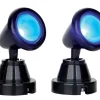 ohgreen Ronde spot, blauw, set van 2, zonder (4,5v)