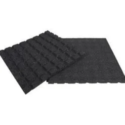 ohgreen Rubberen tegel zwart 100x100x2,5cm