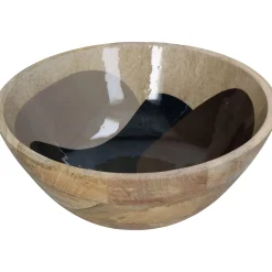 ohgreen Schaal organische hout beigebeige 30x30x12cm