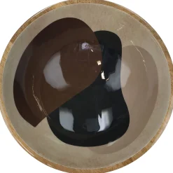 ohgreen Schaal organische hout beigebeige 30x30x12cm