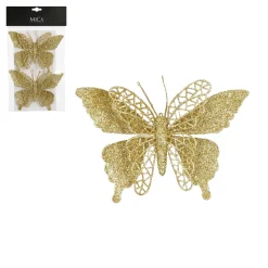 ohgreen Set van 2 clips vlinder