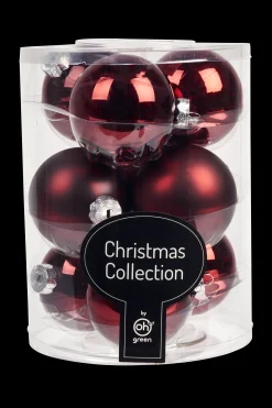 ohgreen Set van 9 kerstballen