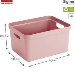 ohgreen Sigma home opbergbox 32l roze