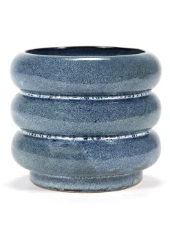 ohgreen Sixties Sierpot l 14,5x14,5x12,5 blauw