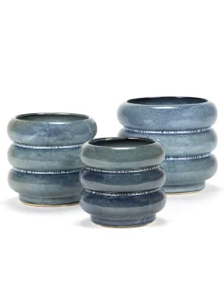 ohgreen Sixties Sierpot l 14,5x14,5x12,5 blauw