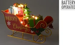 ohgreen Slee met cadeaus led 20cm