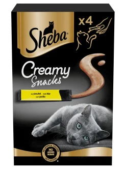 ohgreen Snacks voor katten |sheba creamy snack 4x12g kip