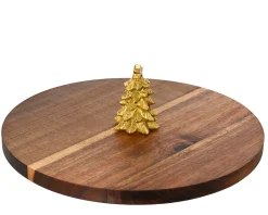 ohgreen Snijplank acaciahout met kerstboom