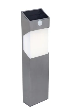 ohgreen Solstel solar tuinpaal met sensor roestvrij staal led 2.3w