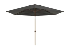 ohgreen Staparasol miami d300 alu/teak-grijs