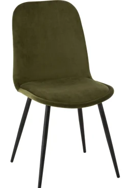 ohgreen Stoel claire met/textiel groen (46.5x44.5x86cm)