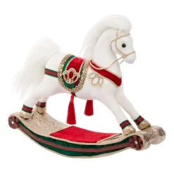 ohgreen Stoffen hobbelpaard met zadel