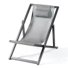 ohgreen Strandstoel Libec antraciet/zilvergrijs