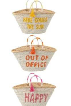 ohgreen Strandtas citaat zomer maÏs mix assortiment van 3