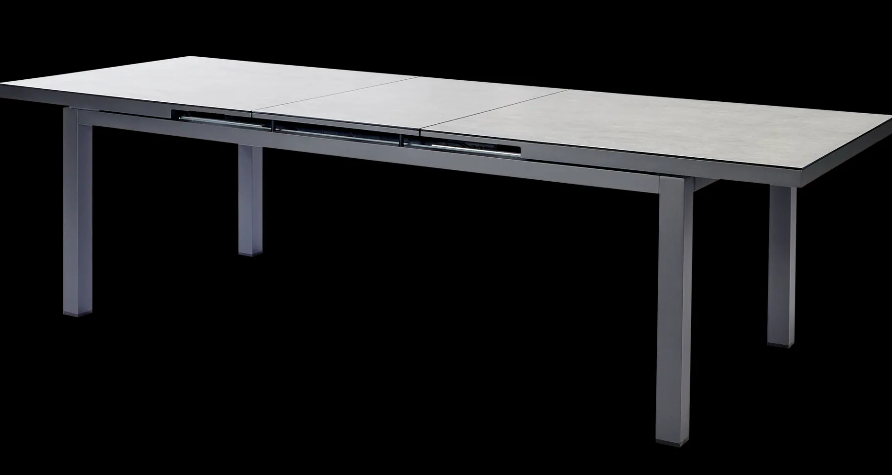 ohgreen Tafel Albin 220-280x100cm antraciet/keramiek