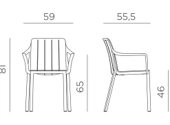 ohgreen Tiberina armchair antraciet
