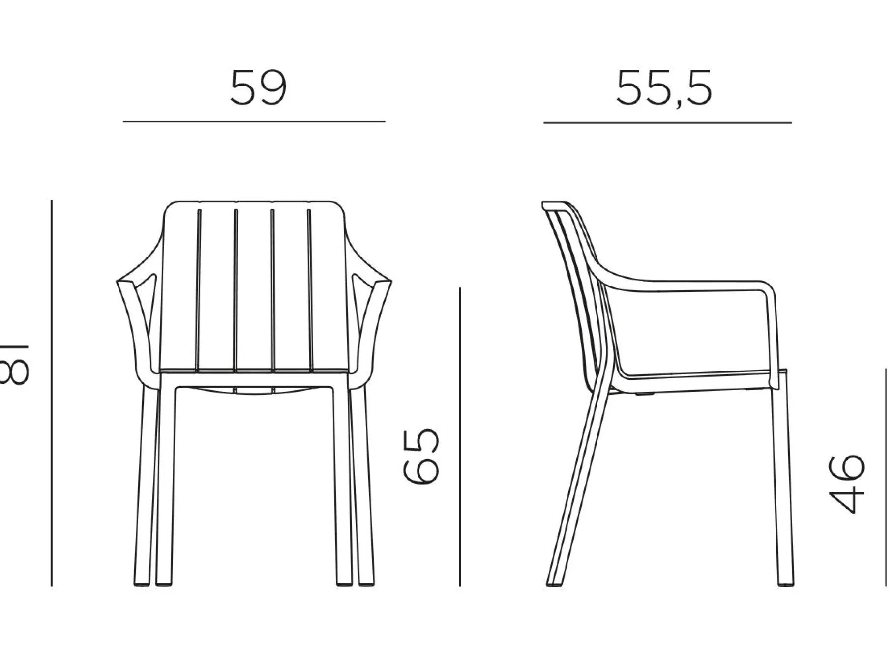 ohgreen Tiberina armchair corda