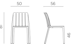 ohgreen Tiberina stoel antraciet