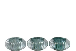 ohgreen Tlh ribbels gl mix grn/tr ass3 (11x11x6.5cm)