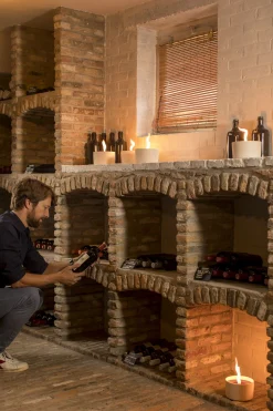 ohgreen Tuinkaars in ronde terracotta schaal wit 11u - zwart