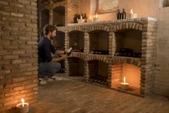 ohgreen Tuinkaars in ronde terracotta schaal wit 11u - zwart