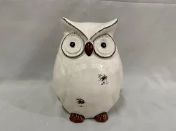 ohgreen Uil wit 11x9x16cm