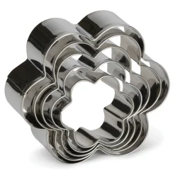 ohgreen Uitduwvormpjes bloem inox 5st